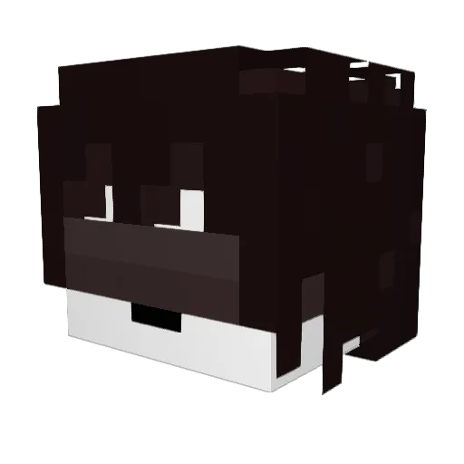 CR_Almeida Minecraft avatar head, 3D render