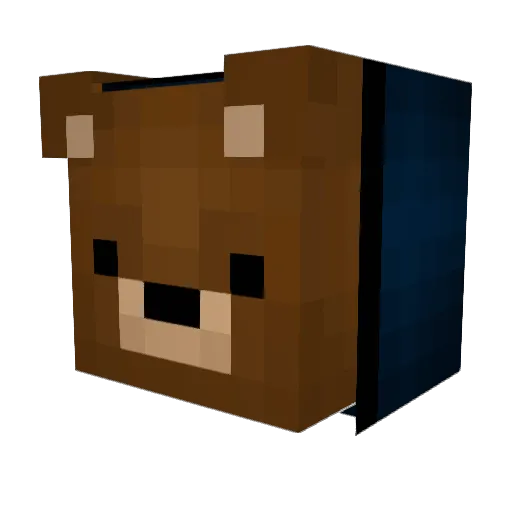 CR_Craft Minecraft avatar head, 3D render