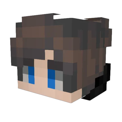 CReXiiS Minecraft avatar head, 3D render