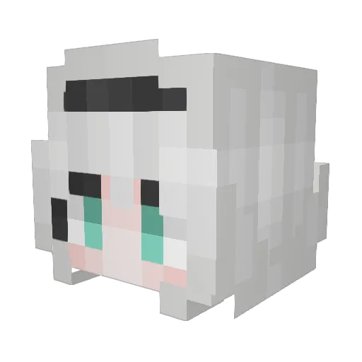 CRzy7 Minecraft avatar head, 3D render