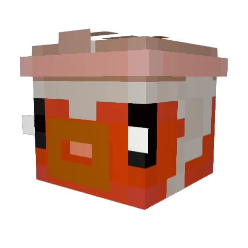 CSH0621 Minecraft avatar head, 3D render