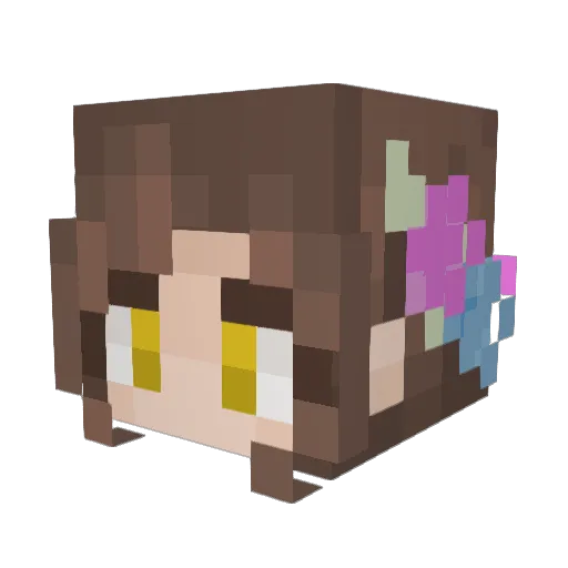 CSMKatara Minecraft avatar head, 3D render
