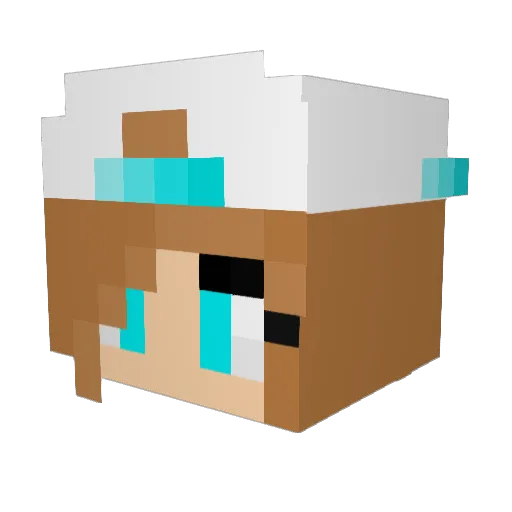 CSROX Minecraft avatar head, 3D render