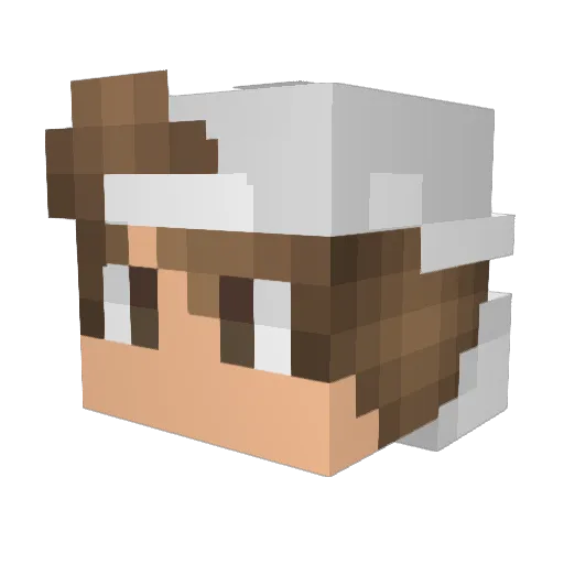 CSTheo Minecraft avatar head, 3D render