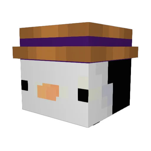 CSWBUG Minecraft avatar head, 3D render