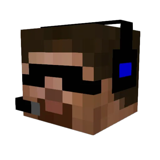 CS_Jack Minecraft avatar head, 3D render