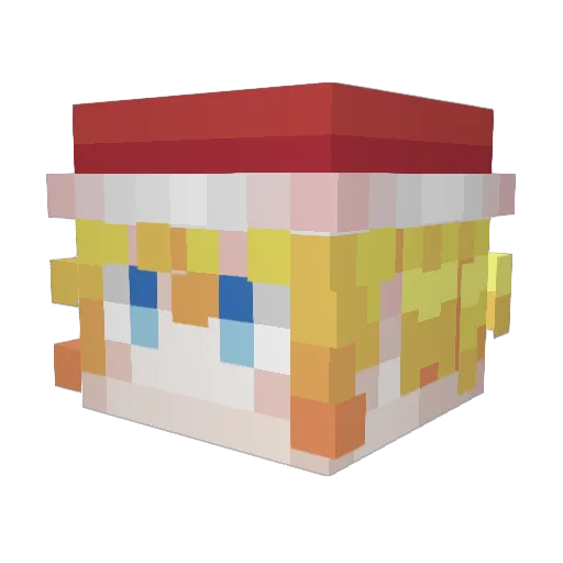 CScgy Minecraft avatar head, 3D render