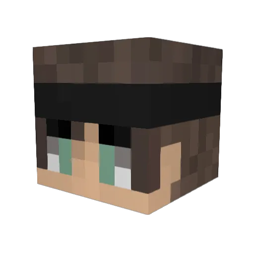 CSlog Minecraft avatar head, 3D render