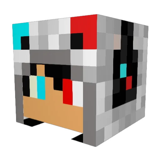 CSoccerR10 Minecraft avatar head, 3D render