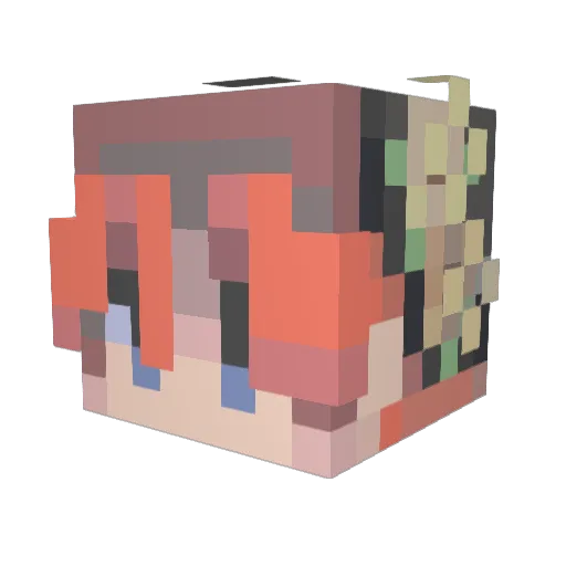 CStrings Minecraft avatar head, 3D render