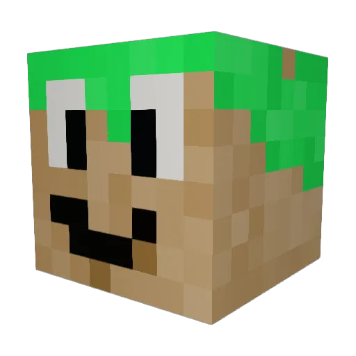 CT160 Minecraft avatar head, 3D render