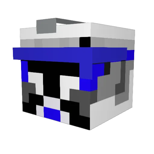 CT5555 Minecraft avatar head, 3D render