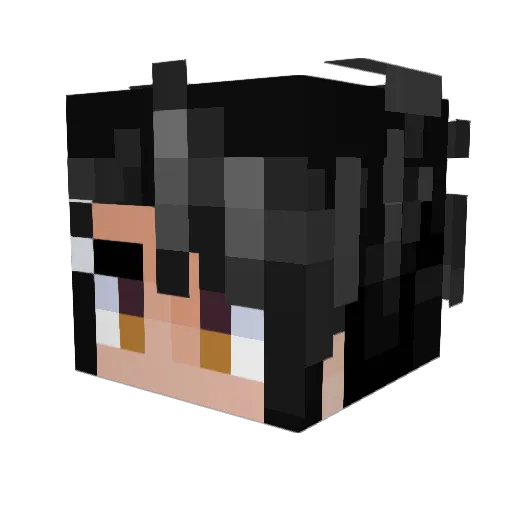 CT75yt Minecraft avatar head, 3D render