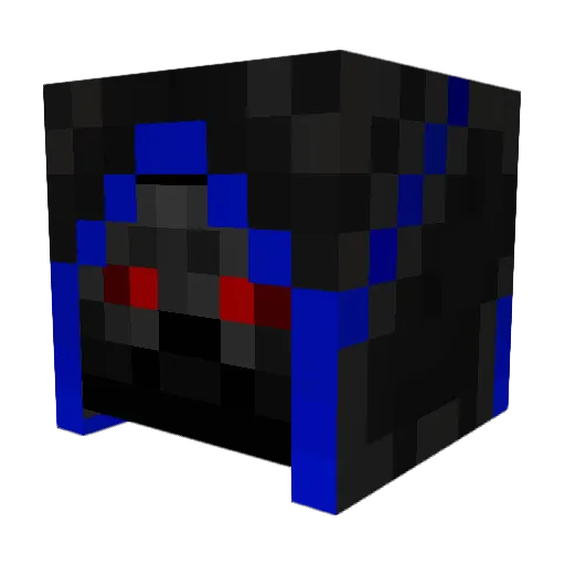 CTA1720 Minecraft avatar head, 3D render