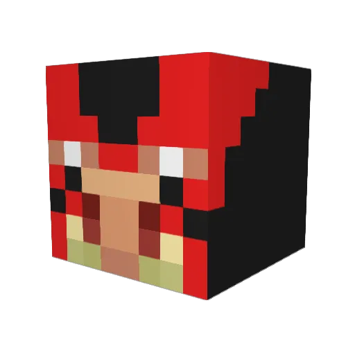 CTBridge Minecraft avatar head, 3D render