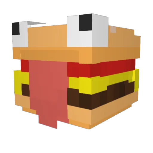 CTC2705 Minecraft avatar head, 3D render