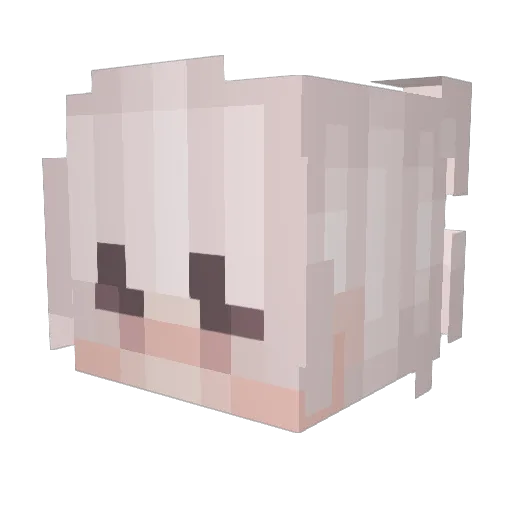 CTCNaruto Minecraft avatar head, 3D render