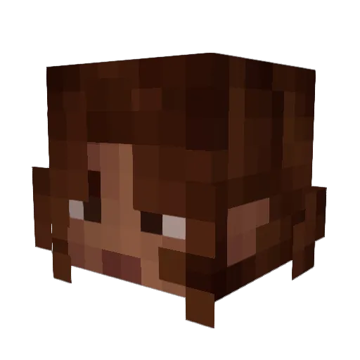 CTHopper Minecraft avatar head, 3D render