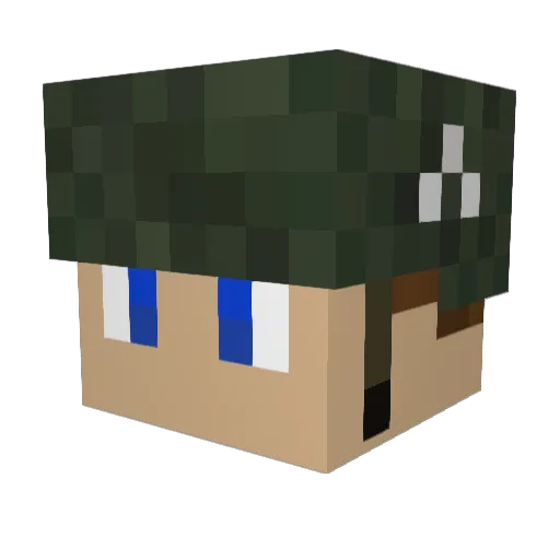 CTK__ Minecraft avatar head, 3D render