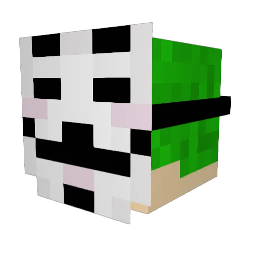 CTRBlocks Minecraft avatar head, 3D render