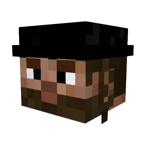 CTRL_F_U_ Minecraft avatar head, 3D render