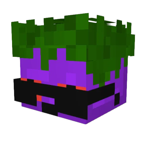 CTRV19 Minecraft avatar head, 3D render