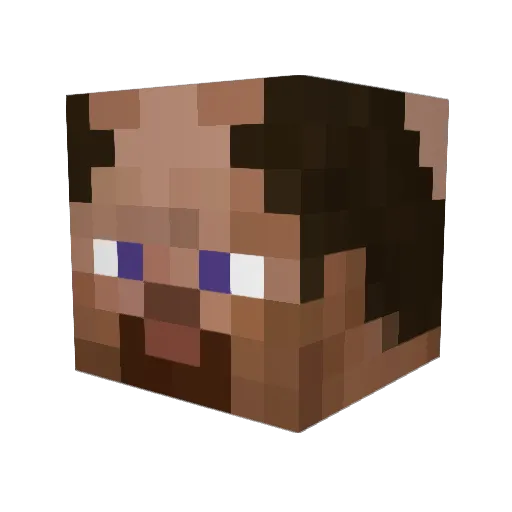 CTVadim Minecraft avatar head, 3D render