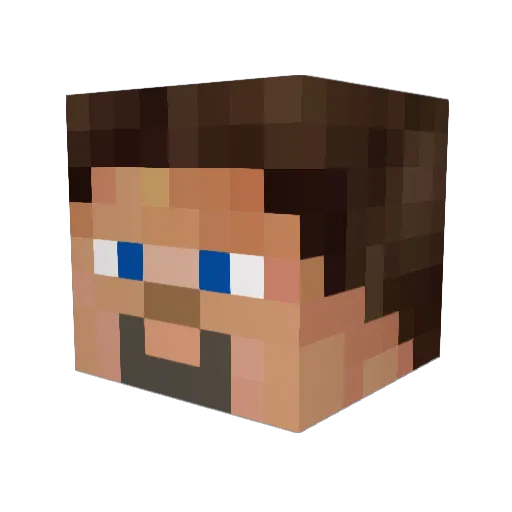 CTW87 Minecraft avatar head, 3D render