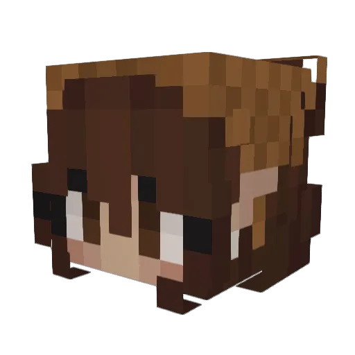 CToothpaste Minecraft avatar head, 3D render