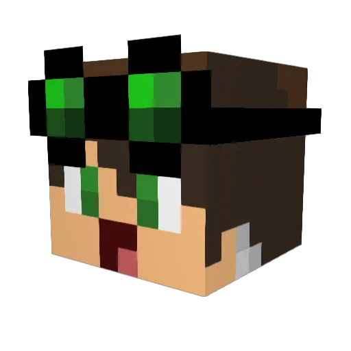 CTorin Minecraft avatar head, 3D render