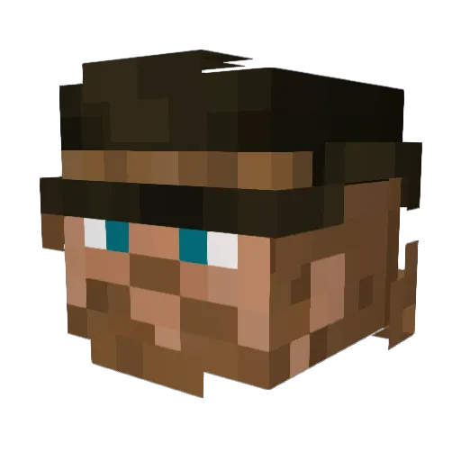 CUATRO24 Minecraft avatar head, 3D render