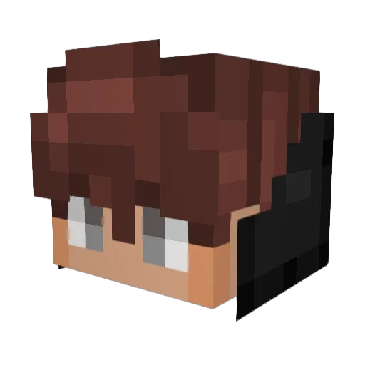 CUBEYNISSAN Minecraft avatar head, 3D render
