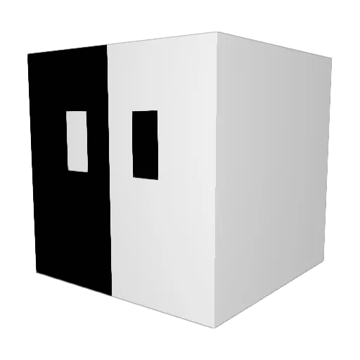 CUCFL5 Minecraft avatar head, 3D render