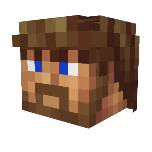 CUCKBOYS Minecraft avatar head, 3D render