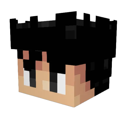 CUMCUMBER Minecraft avatar head, 3D render