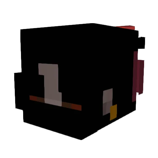 CUMDROPH4RLEM Minecraft avatar head, 3D render