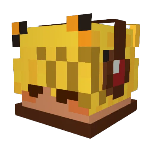 CUMWME Minecraft avatar head, 3D render