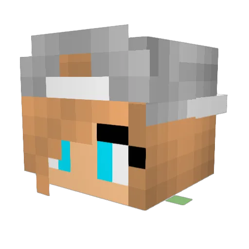 CUPCAKE_PERSON Minecraft avatar head, 3D render