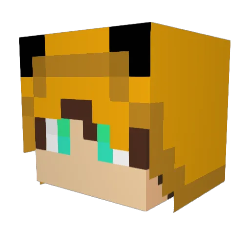 CUPOLI12 Minecraft avatar head, 3D render