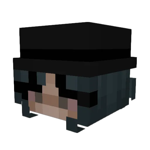 CUPULADOMAUL Minecraft avatar head, 3D render