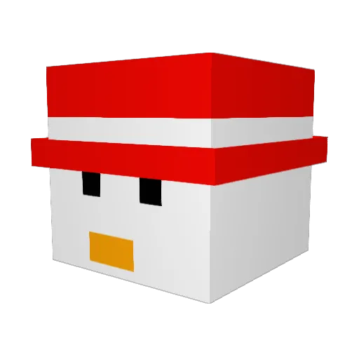 CURRAM Minecraft avatar head, 3D render