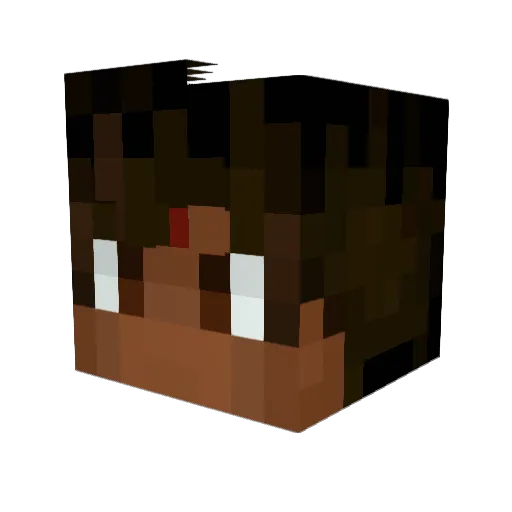 CURRIT0 Minecraft avatar head, 3D render