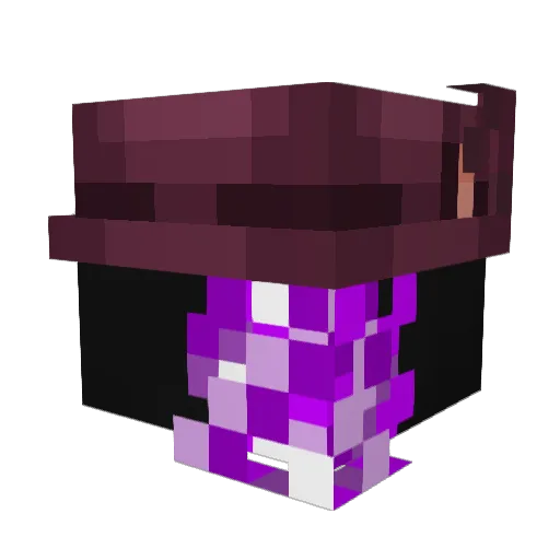 CURTEC9 Minecraft avatar head, 3D render