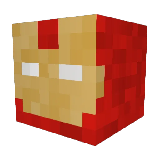 CUSTOMAlt4 Minecraft avatar head, 3D render
