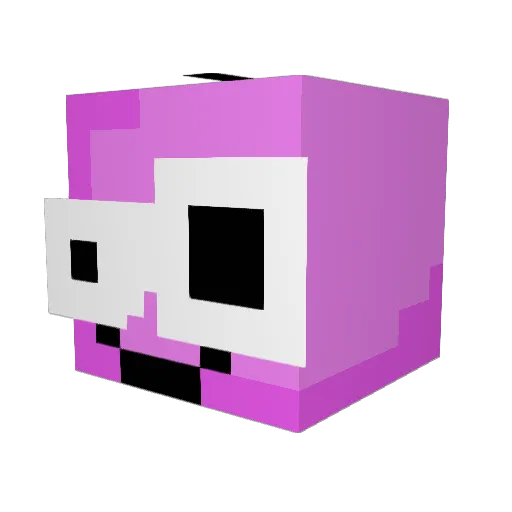 CUTIE__CAKE Minecraft avatar head, 3D render