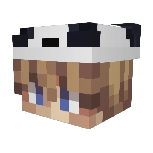 CUTYOURFACE Minecraft avatar head, 3D render