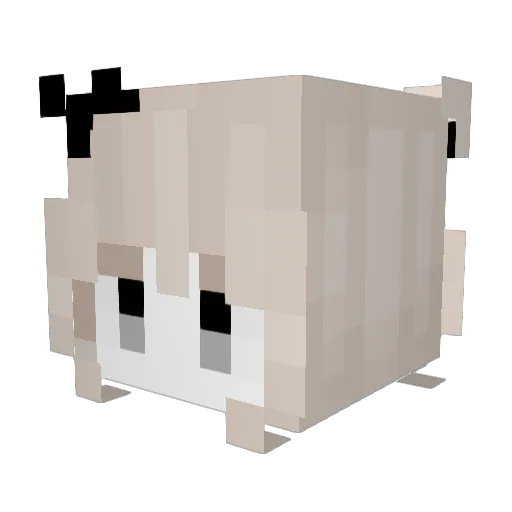 CUY_404 Minecraft avatar head, 3D render