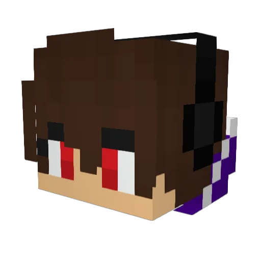 CUltimateDestroy Minecraft avatar head, 3D render