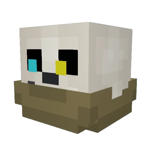 CVDI Minecraft avatar head, 3D render