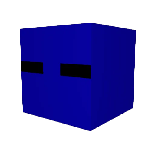 CVP97 Minecraft avatar head, 3D render